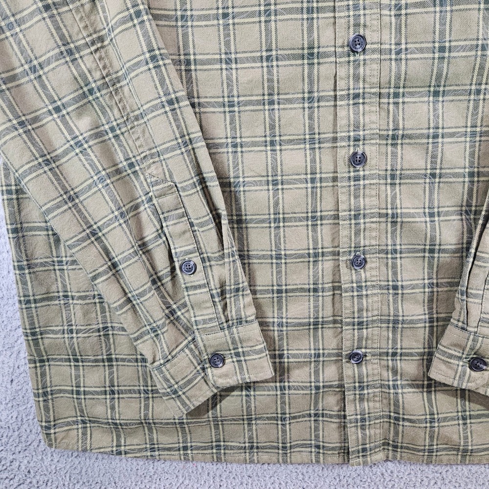Alaskan Hardgear Duluth Mens 2XL Plaid Button Down Shirt Untucked Olive Green - Picture 2 of 11